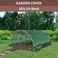 thumbnail image 3 of Coolaroo 50% UV Sun Block Shade Fabric Roll for Gardening, 6' x 100'; Forest Green, 3 of 5