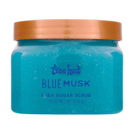 Tree Hut Blue Musk Shea Butter Sugar Body Scrub, 18 oz