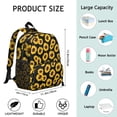 thumbnail image 4 of Vintage Sunflower Students Backpack - Rustic Boho Floral and Butterfly Artwork, Bright Yellow Country Style, Comfortable Dual Shoulder Support for Students, 4 of 6