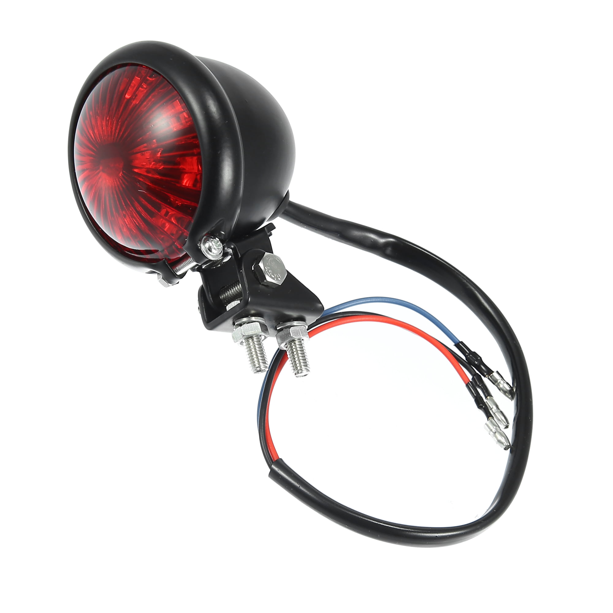 Black Rear LED Light Signal Tail Light 3 Wire Motorcycle Universal Fit for Harley for Bobber Walmart.com