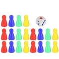 thumbnail image 1 of Pièces d'échecs colorées en plastique, jeu de dés pour jeux de société et cartes, 1 of 4