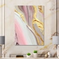 thumbnail image 2 of Designart Pink And Gold Marble Abstract III Canvas Wall Art, 2 of 5