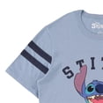 thumbnail image 5 of Disney Women's Lilo and Stitch Shirt, Graphic Print Sporty Stitch T-shirt Slate – 2XL, 5 of 7