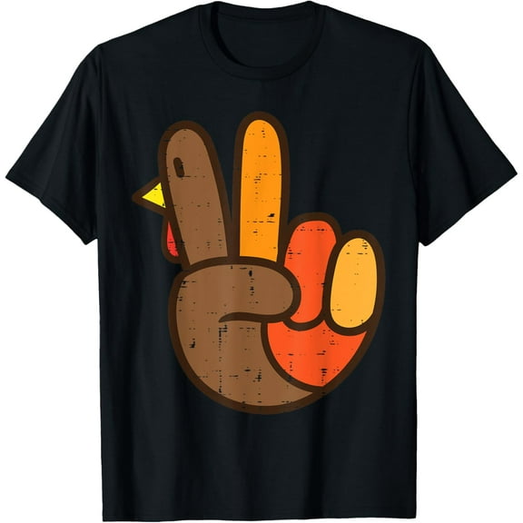 Men’s Thanksgiving Turkey Day T-Shirt, Classic Fall Holiday Graphic Tee