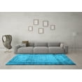 thumbnail image 3 of Ahgly Company Indoor Round Persian Light Blue Bohemian Area Rugs, 4' Round, 3 of 4