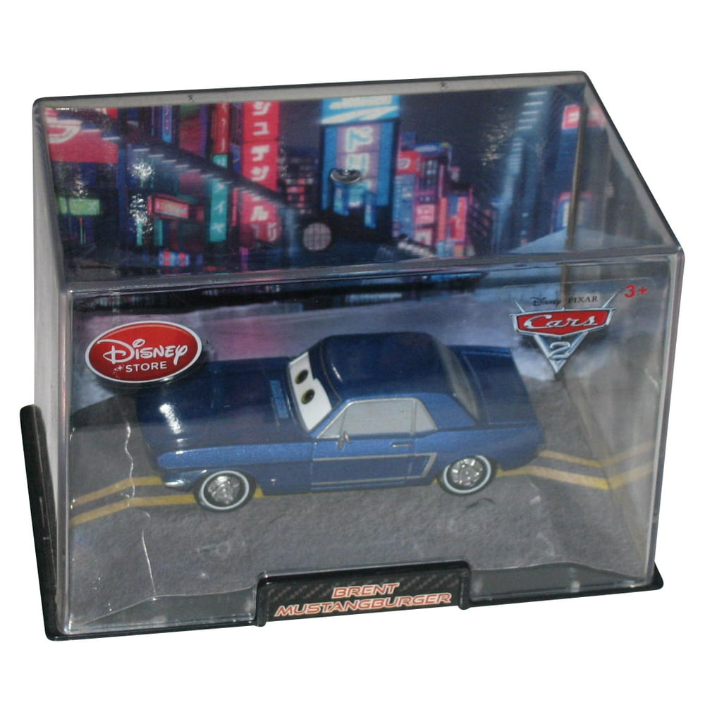 Disney Store Cars 2 Movie Brent Mustangburger Toy Car w/ Plastic Case - Walmart.com - Walmart.com