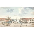 thumbnail image 2 of Johan Christian Dahl 14x10 Black Ornate Wood Framed Double Matted Museum Art Print Titled: Brygge in Bergen (1712 - 1812), 2 of 5