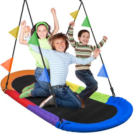 Sorbus Saucer Swing Surf Mat for Backyard Playgrou