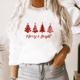 thumbnail image 4 of DPTALR Chandails en Molleton de Noël Décontractés pour Femmes Col Rond Imprimé Manches Longues Blouse T-shirt Tops, 4 of 7