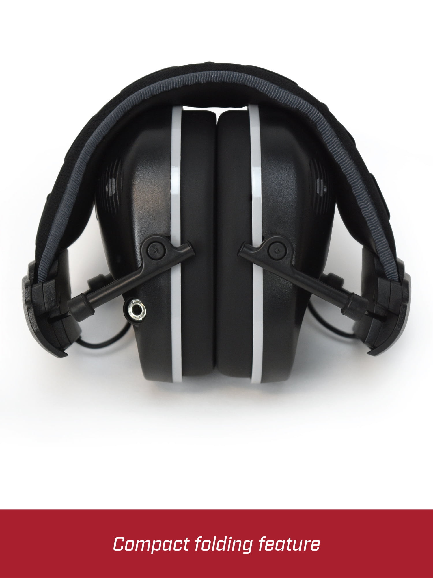 Electronic Ear Protection Sound Amplification Noise Reduction Ear Muff Black 