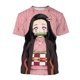 thumbnail image 3 of Camiseta de manga corta con estampado 3D de Anime Demon Slayer, Kimetsu no Yaiba, Kamado, Nezuko, Kochou, Shinobu, 3 of 5