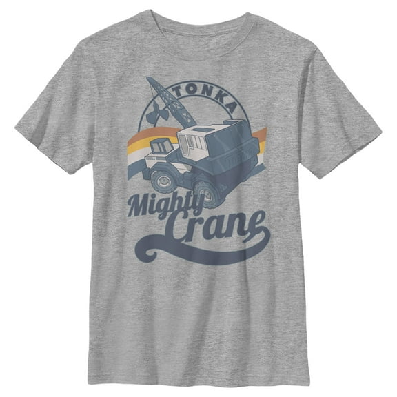 Boy's Tonka Mighty Crane  Graphic Tee Athletic Heather Large
