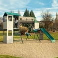 thumbnail image 3 of Lifetime Kid's Adventure Tunnel Swing Set with Clubhouse, Belt Swings and Climbing Wall (91134), 3 of 15