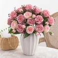 thumbnail image 1 of Césped Artificial 1Pcs 30cm Artificial Flower Bouquet for Home Wedding Decoration Real-Like Handheld Flower Wall Arrangement with Vibrant Colors JASKFLY, 1 of 9