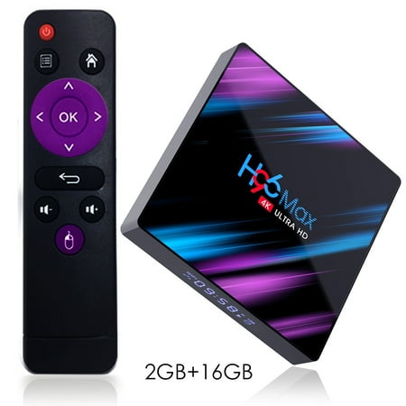 TV Box, H96 Max-3318 Android 9.0 TV Box 2.4G & 5G WiFi Quad-core 64-bit BT 4.0 Set Top Box Support HD Netflix 4K (Best Youtube Player App)
