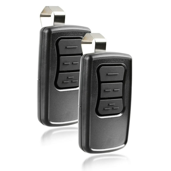 KeylessOption Replacement for Genie GM3T-R Garage Door Remote Opener, 2 pack