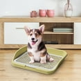 thumbnail image 3 of HUGFEGWE Pee Pad Holder Dog Toilet Puppy Pee Pad Indoor Dog Training Toilet Dog Potty Tray Training Pad for Home Use Hospital Rabbit, Yellow CJB91-11541, 3 of 7