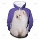 thumbnail image 3 of Sudadera con capucha de perro Pomerania con estampado 3D para hombre y mujer, sudadera con capucha con gráficos de animales, sudaderas de manga larga a la moda, ropa para niños, 3 of 5