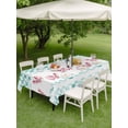 thumbnail image 4 of Outdoor Tablecloth with Umbrella Hole for Patio/Picnic/Party/Camping, Green Plaid Farmhouse Waterproof Table Cloth Rectangle Table Cover Washable, Watercolor Cute Country Pigs Checkered (54"x 80"), 4 of 8