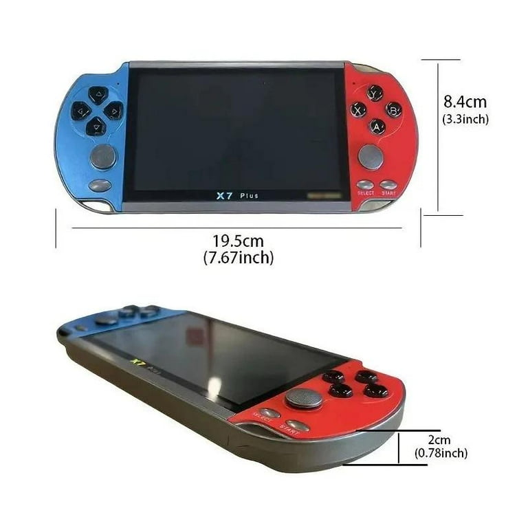 X7 Plus 5.1 Inch Screen Handheld Game Player 10000+ HD Games