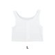 thumbnail image 4 of Guardurnaity Carpeta de pecho de nailon para mujer, cremallera lavable, transpirable, Color sólido, elástico, absorbente de sudor, chaleco, Ropa interior Blanco L, 4 of 6