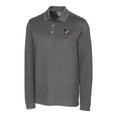 thumbnail image 2 of Men's Cutter & Buck Steel Arkansas Razorbacks Advantage Tri-Blend Pique Long Sleeve Polo, 2 of 3