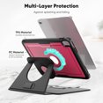 thumbnail image 3 of FJLBDE Case for iPad (A16) 11th Gen 2025/ iPad 10th Gen 10.9 Inch 2022, 360 Rotating Stand iPad Protective Case Cover with Auto Wake/Sleep, Red, 3 of 7