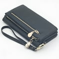 thumbnail image 5 of GASTROPOD Women Clutch Leather Wallet Long Card Case Holder Phone Bag Zipper Purse, 5 of 5