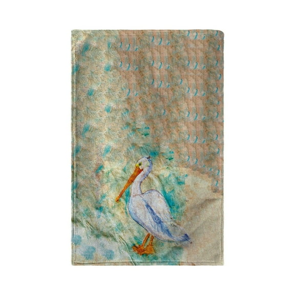 Betsy Drake Interiors Pelican on Rice Beach Towel
