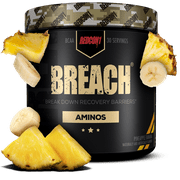 Redcon1 Breach BCAA Amino Acid Powder, Pineapple Banana, 30 Servings