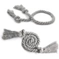 thumbnail image 2 of 8 Pack Attaches de Rideaux en Corde, Attaches de Rideaux Extérieures, Supports de Rideaux en Coton Naturel, Attaches de Rideaux Rustiques de Village, Attaches de Rideaux Nautiques pour Pergola de Patio, Gris, 2 of 5