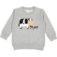 thumbnail image 2 of Inktastic Moo Says the Cow Toddler Sweatshirt, 2 of 4