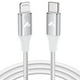 thumbnail image 1 of Aioneus Cable USB C a Lightning MFi Certificado, Cable iPhone USB C PD Carga Rápida Tipo C a Lightning Cargador para iPhone 14 Pro Max 13 Mini 12 11 XR X XS Max SE 8 Plus 7 6 5, iPad Pro Air, 1M, 1 of 5