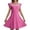 Hot Pink, variant on Ticikt Girls Dress Summer Ruffle Sleeve Mesh A Line Casual Party Dresses for Kids 4-11 Years,Color:Light Blue,Size:9-11Years