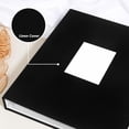 thumbnail image 4 of 11x14 Linen Photo Album, Art Portfolio Folder with Clear Top Loading Sleeves, Holds 64 Photos, Perfect for Displaying Artists Drawings Wedding Shower Family Memories, Black, 4 of 6
