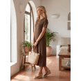 thumbnail image 3 of Vestido De Mujer Midi Casual Stretch Para Diario Y Salida, 3 of 5
