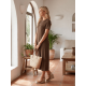 thumbnail image 3 of Vestido De Mujer Midi Casual Stretch Para Diario Y Salida, 3 of 5