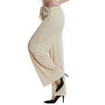thumbnail image 5 of FRSASU Women's Wide Leg Palazzo Pants High Waist Drawstring Casual Straight Leg Trousers Loose Fit Casual Dressy Summer Pants Beige, 5 of 8