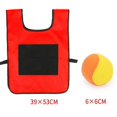 thumbnail image 2 of KAIYANG Chaleco de bola adhesiva para niños de color rojo pequeño, accesorios viscosos, chaleco de bola adhesiva con 2 bolas de colores aleatorios, 2 of 3