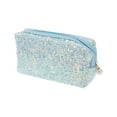 thumbnail image 1 of Bolsita de maquillaje portátil con lentejuelas brillantes para mujeres, ideal para viajes de negocios y vacaciones, color poliéster azul, 1 of 3