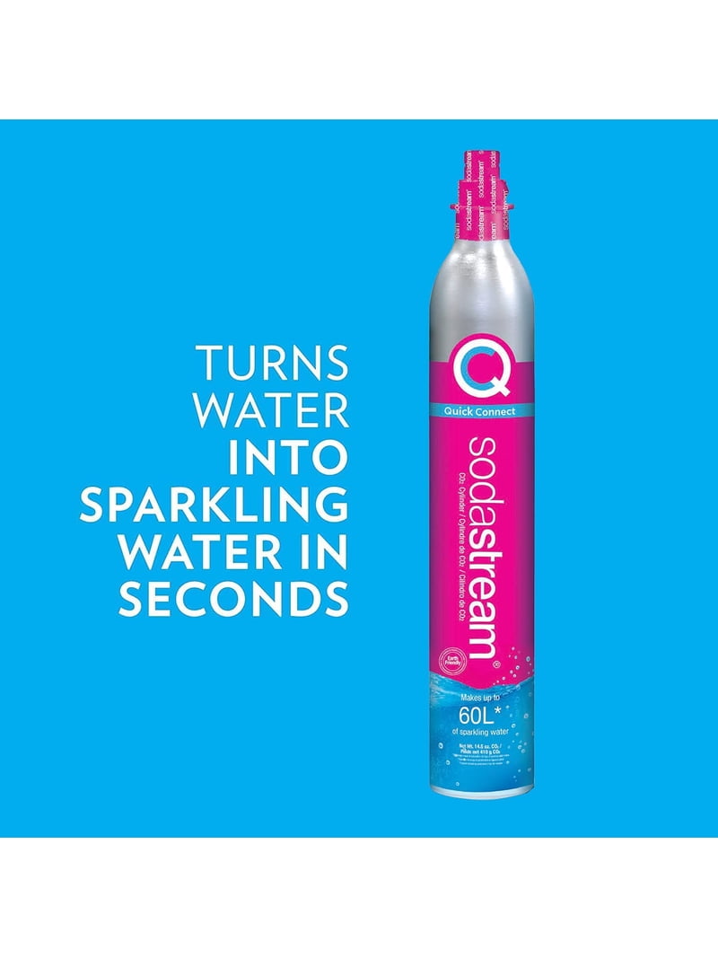 SodaStream, CO2 Cylinder, Quick Connect Pink, 60L Replacement
