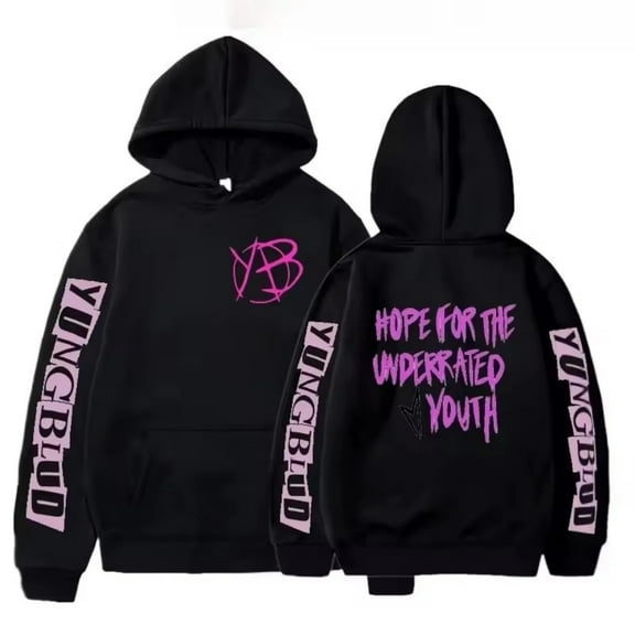 FGRSGHACVN Rock Singer Yungblu Hoodie Unisex Hip Hop Streetwear Long Sleeve Pullover Yungblu Casual Sweatshirt