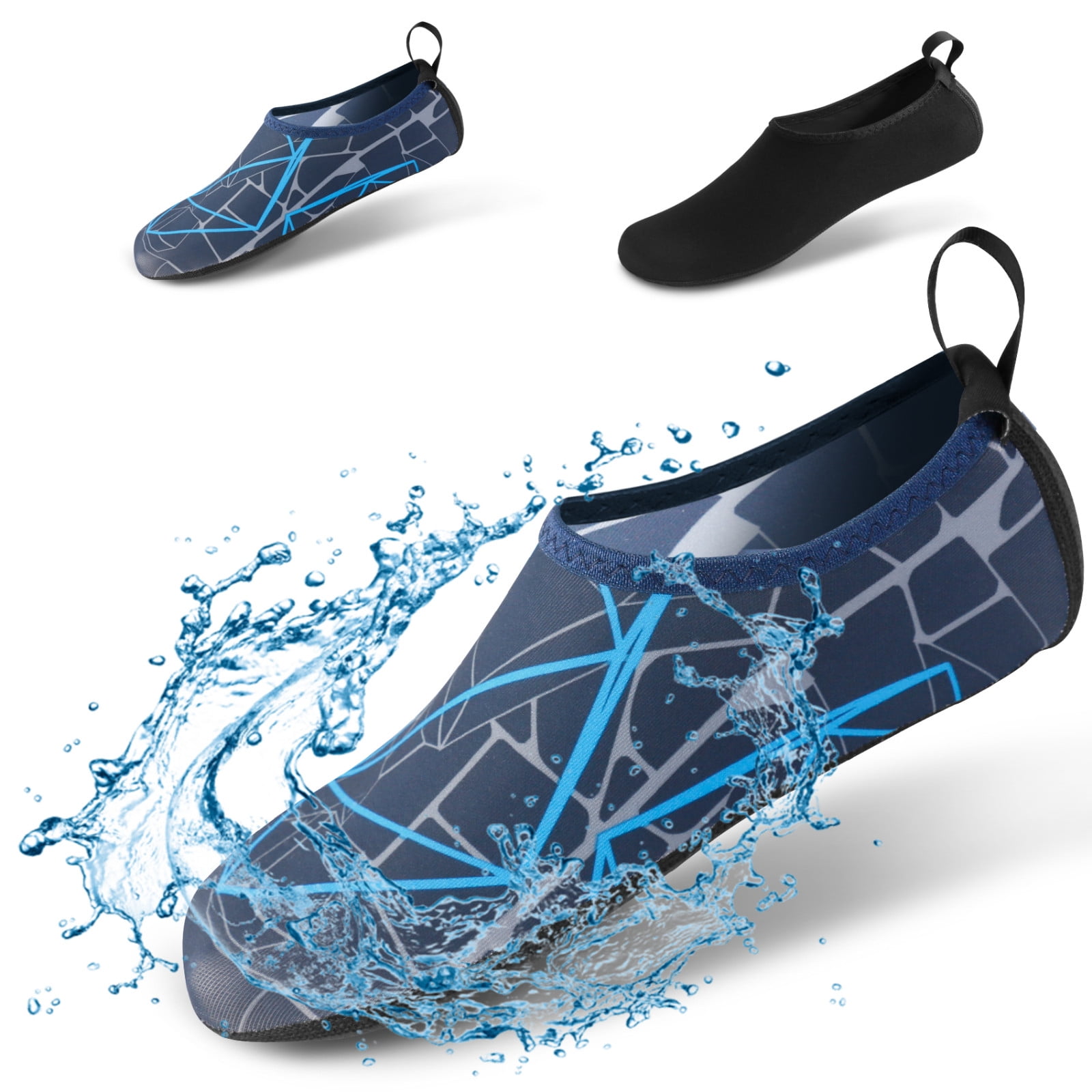 Neaer 1 Pair Unisex Lightweight Summer Non-slip Aqua Beach Shoes Diving Socks Outdoor Pool Water Sport Shoes Swimming Fins M-3XL