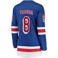 thumbnail image 3 of Women's Fanatics Jacob Trouba Blue New York Rangers Home Breakaway Jersey, 3 of 3