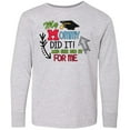 thumbnail image 3 of Inktastic My Mommy Did It and She Did it For Me with Graduation Cap Long Sleeve Youth T-Shirt, 3 of 5