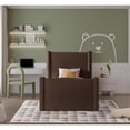 thumbnail image 4 of Meridian Furniture Elias Brown Velvet Twin Bed, 4 of 9