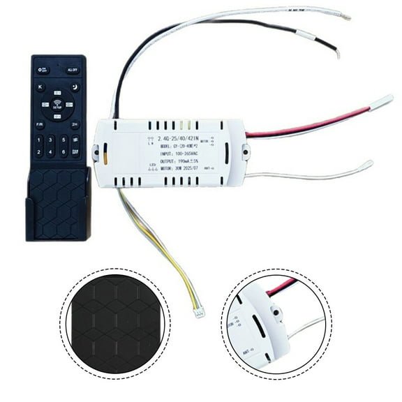 Invisible Fan Light Remote With Dc Inverter Stepless Dimming And Timer For User Friendly Fan And Light Control