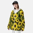 thumbnail image 5 of Kll Sunflowers In Vintage Print Men'S Women’s Upf 50+ Sun Protection Outdoor Hoodie Jacket Long Sleeve Fishing Hiking Performance Shirt- Xx-Large, 5 of 8