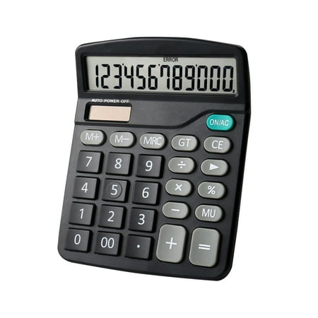 Andoer Desktop Calculator Standard Function Calculator with 12-Digit Large LCD Display Solar & Battery Dual for Home Basic Office Business