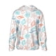 thumbnail image 1 of Fotbe Colorful Seashells1 Chaqueta con Protección Solar UPF 50+ para Hombre y Mujer, Camisa con Capucha y Bolsillos-Large, 1 of 7